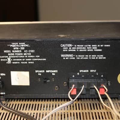Restored Realistic APM-200 Peak & RMS Power Meter (4) image 14