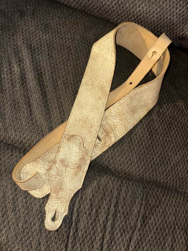 Franklin Roadhouse Distressed Leather Guitar Strap