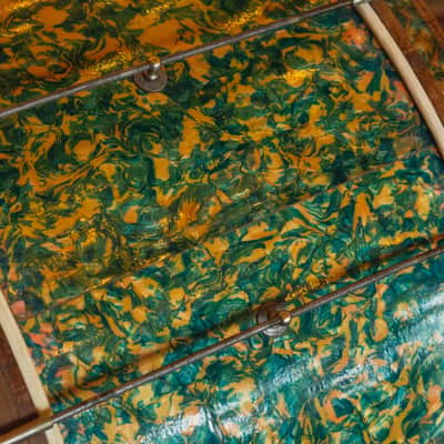 Ludwig  1930's 'Peacock Pearl Outfit' in Original Peacock Pearl Gen. II' - 14x27.5 & 5x14 image 14