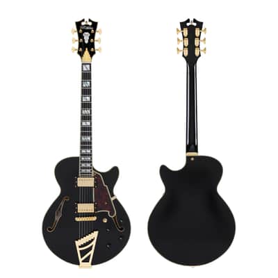 D'Angelico Excel SS Solid Black w/Case image 6