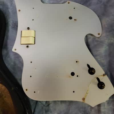 Vintage 1960's Zenon Japan Electric Guitar Body Pickguard Switches Wiring PotsLuthier Parts image 4