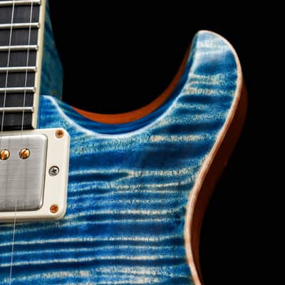 PRS USA Paul Reed Smith McCarty 594 Semi-Hollow Wood Library "Faded Blue Jeans + Ebony" (2021) image 7