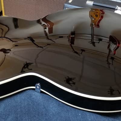 used Silvertone 1446 Semi-Hollow Guitar, Very Good Condition with Gig Bag image 14