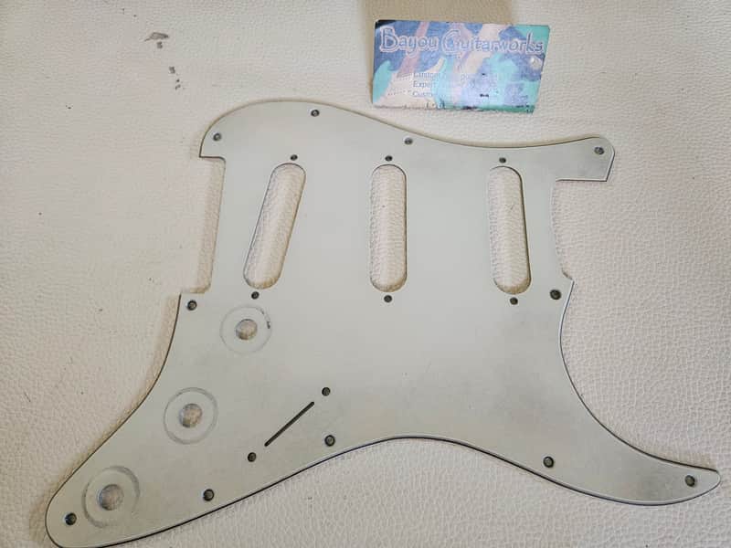 Fender Stratocaster Aged Relic 3 ply Pickguard Mint Green image 1