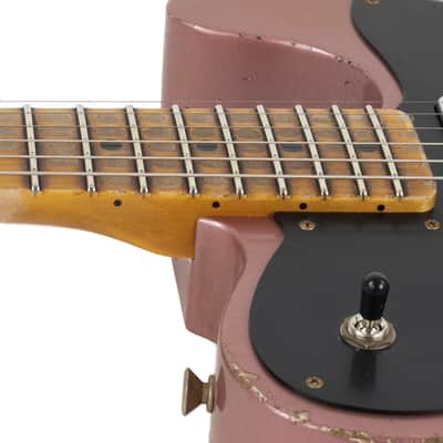 Fender Custom Shop Telecaster Custom Super Heavy Relic - Aged Firemist Gold with Aged Burgundy Mist Burst image 9