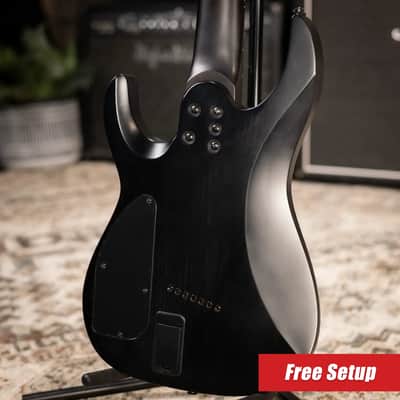 Legator N7F-Carbon Ninja Multi Scale 7-String Electric Guitar - Carbon with Gig Bag image 2