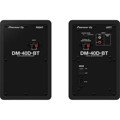 Pioneer DJ DM-40D-BT 4-inch Desktop Active Monitor Speaker with Bluetooth - Black image 3
