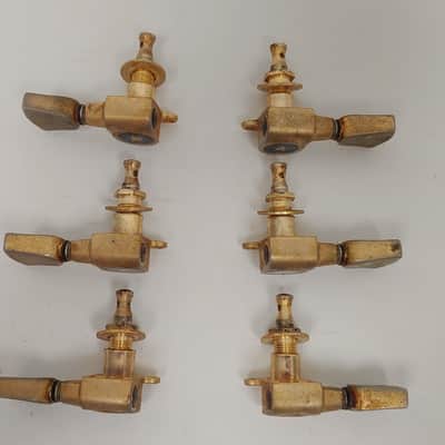 Vintage Gotoh Ibanez Japan 1970's Tuners 3x3 Gold Star Keystone PF200 or Similar image 4
