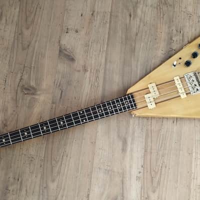 Kay Flying V bass 1980s - natural image 14