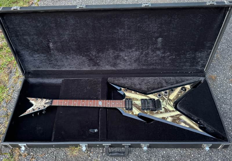 2006 Dean Dimebag Darrell Signature Razorback Bone Shards W/OHSC Pantera Dime ML image 1