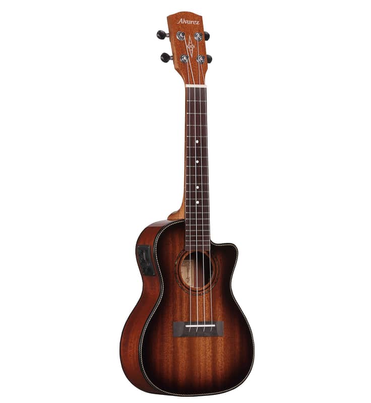 Alvarez AU66CCESHB Artist Concert Cutaway Acoustic-Electric Ukulele (Shadowburst) image 1