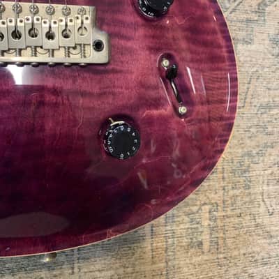 PRS Custom 22 Soapbar 1999 - Translucent purple flame image 13