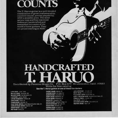 1960s Terada-T Haruo C-312 Folk Guitar Sunburst Solid Spruce/Maple Nylon String, Luthier Restored image 25