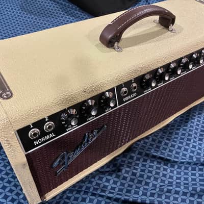 Fender Limited Edition '65 Reissue Deluxe Reverb Head 2014 - 2016 - Blonde image 9