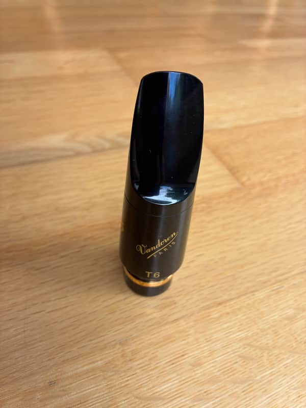 Vandoren SM822E V16 Series T6 Hard Rubber Tenor Saxophone Mouthpiece 2010s - Black image 1