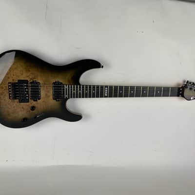 ESP E-II SN-II Nebula Black Burst Burled Maple Electric Guitar + Hard Case B-Stock Made in Japan image 5