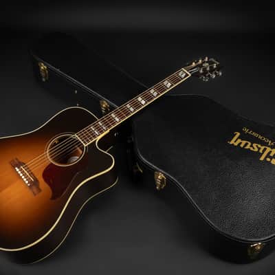 2014 Gibson Hummingbird Pro EC - Vintage Sunburst | USA Montana Square Shoulder Dreadnought Cutaway Pickup | CoA OHSC image 25