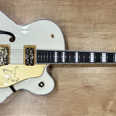 Gretsch G6136T-MGC Michael Guy Chislett Signature Falcon Hollow Body Guitar 2023 - Vintage White image 2