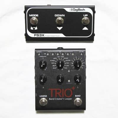 Used DigiTech Trio+ Band Creator Plus Looper Guitar Pedal w/ FS3X Footswitch image 1