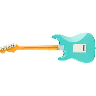 Fender American Ultra Luxe Vintage '60s Stratocaster® HSS, Rosewood Fingerboard, Sea Foam Green Electric Guitar image 2