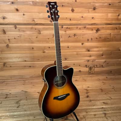 Yamaha FSC-TA TransAcoustic Guitar- Brown Sunburst image 2