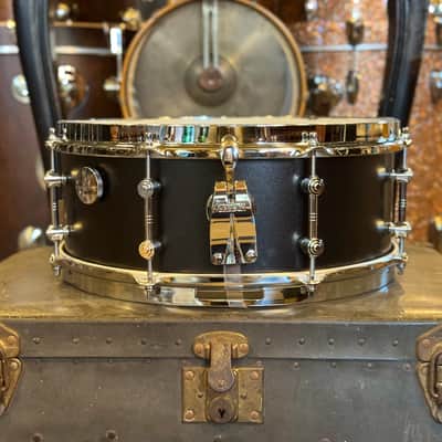 NEW Gretsch 5.5x14 Brooklyn Standard Snare Drum in Satin Black Metallic image 2
