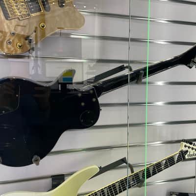 Non-Working Grover Jackson Charvel LP 1990s Japan Factory Trans Blue Flame Top Guitar Les Paul Style image 9