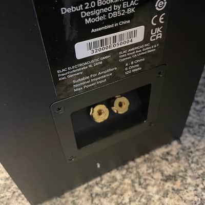 Elac Debut 2.0 B5.2 Bookshelf Speaker (Pair) 2020s - Black image 2