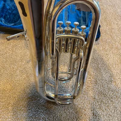 Yamaha YEP-321S Intermediate 4-Valve Euphonium 2010s - Silver-Plated image 2