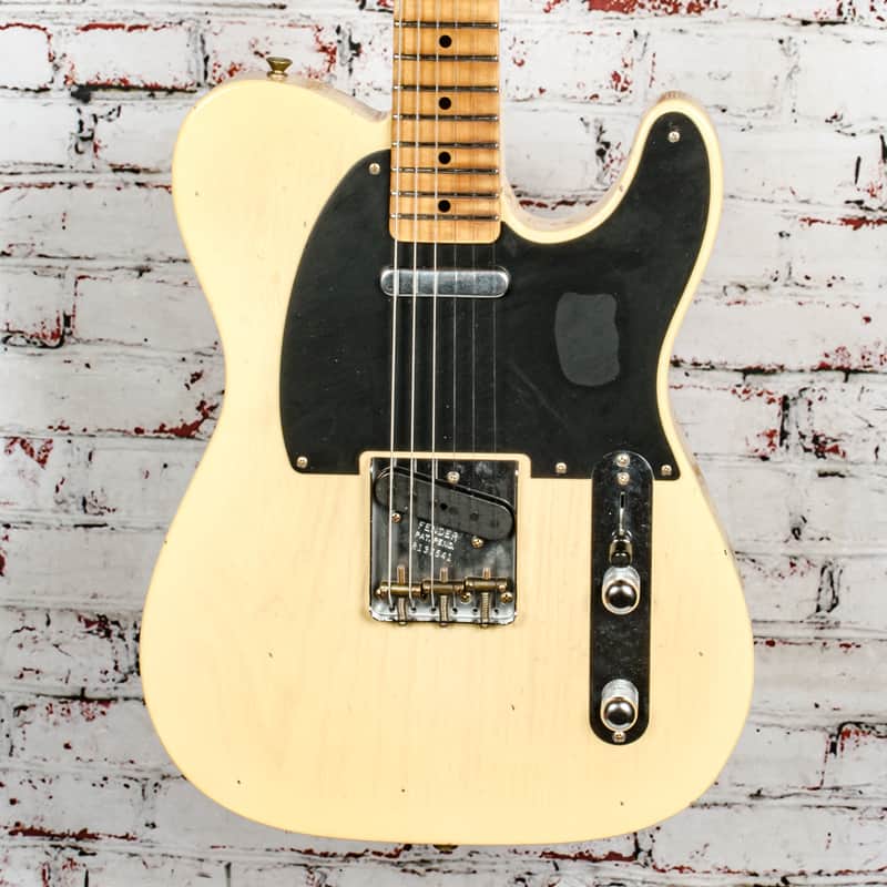 Fender - Custom Shop 1954 Journeyman Relic® Telecaster® Electric Guitar - 1-Piece Rift Sawn Maple Neck Fingerboard - Aged Nocaster® Blonde - with Deluxe Hardshell Case - x7541 (9236091068-1) image 1
