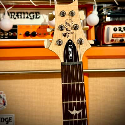 PRS GUITARS LEFTY CUSTOM 24 Super Curly Top  ZURDA GAUCHER SLATE BLUE (Matched Flame Top) S/N : CTI HO45477 image 8