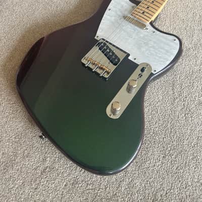 (Guitar Garage Build) Fender Jazzcaster Chameleon Green image 3
