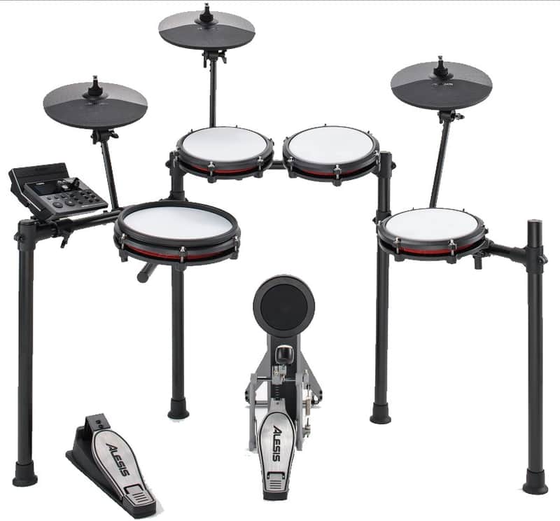 (Mint) Alesis NITRO-MAX-KIT 8-Piece Mesh Head Electronic Drum Kit with Bluetooth image 1