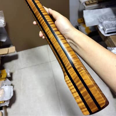 new 22fret 5 Piece Roasting Flamed Maple Belectric guitar Neck parts Rosewood image 9