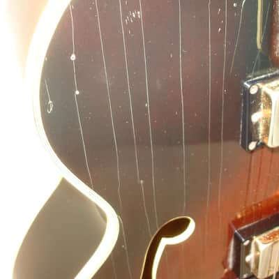 1991 Epiphone Emperor "F" Hollow-body Electric Guitar, Antique Sunburst w/ Case image 8
