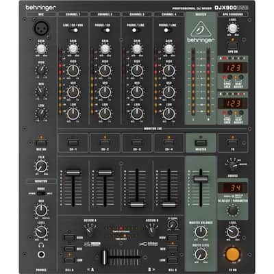 Behringer DJX900USB Professional 5-Channel DJ Mixer with Infinium Contact-Free VCA Crossfader, USB/Audio Interface, 3-Band EQ, Beat-Syncable FX image 2