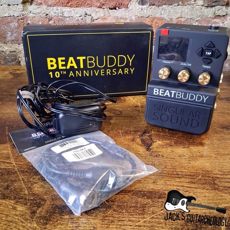 Singular Sound BeatBuddy Drum Pedal 10th Anniversary Edition w/ Box *USED* (2020s - Black/Gold) image 1