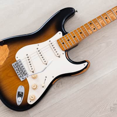 1999 Fender American Vintage ‘57 Stratocaster Sunburst Relic w/ Custom Shop Pickups, Tweed Case image 1