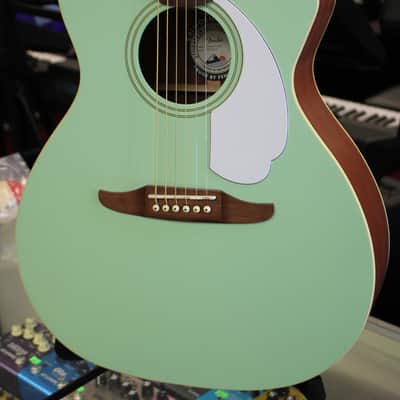 Fender California Series Newporter Player Acoustic Electric Guitar Surf Green image 2
