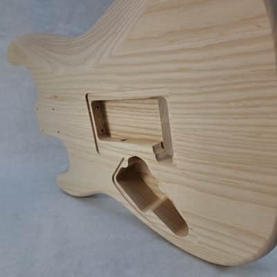 Unfinished Ash Hxx guitar body - for Fender Strat Stratocaster neck Floyd Rose J2420 image 5