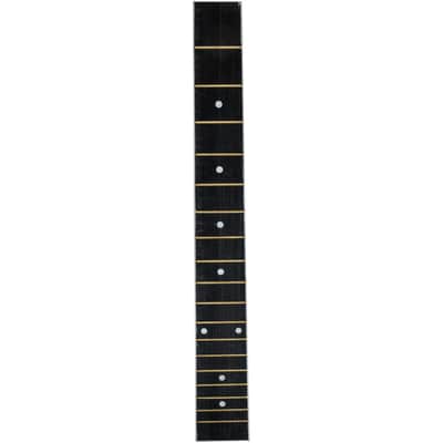 Acoustic Guitar Fretboard Guitar Neck Replacement Wood Guitar Fingerboard Folk Guitar Fretboard Unfinished Parts for DIY Electric Acoustic Guitar Accessory 38inch Black Guitar Accessory image 1