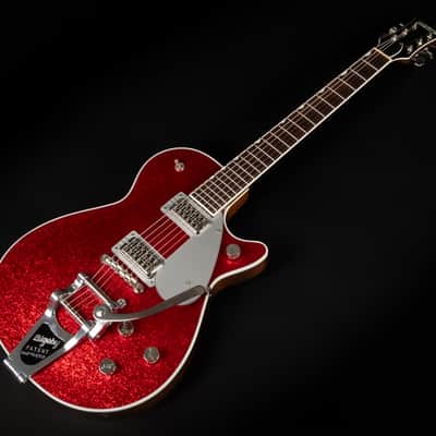 2019 Gretsch G6129T Players Edition Duo Jet FT - Red Sparkle | Japan Single Cutaway Filter'Tron Pickups Locking Tuner Bigsby | OHSC image 5