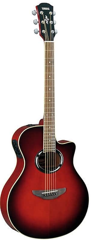 Yamaha APX500II DRB Dark Red Sunburst Acoustic-Electric Guitar image 1