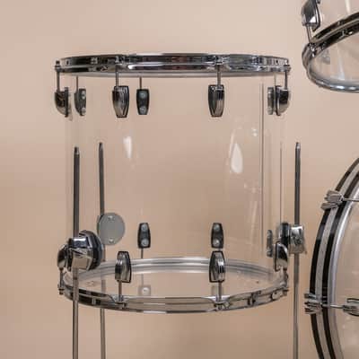 Ludwig Vistalite Clear Drum Set 16x22 8x12 9x13 and 16x16 image 3