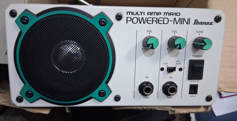 CIB Rare Vintage, collectable Ibanez ma10 multi mini amp powered image 1