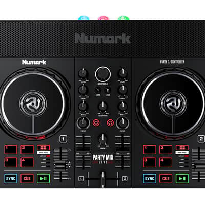 Numark PARTY MIX LIVE DJ Controller w/ Built-In Light Show & Speaker image 1