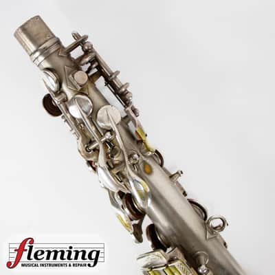 Conn New Wonder Transitional Alto Saxophone - Silver Plate, Gold Wash Bell, 1932 image 13