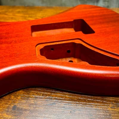 Warmtone CG Hss Strat Style Guitar Body Flamed Maple “Eclipse” 4.1lbs image 7