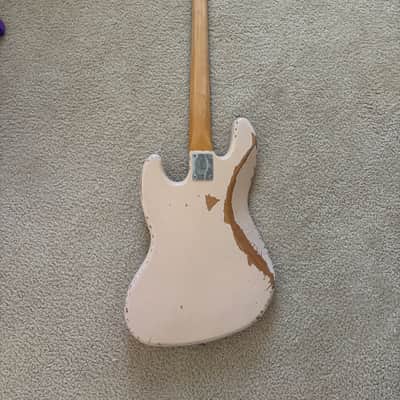 Fender Flea Artist Series Road Worn Signature Jazz Bass 2016 - Present - Shell Pink image 2