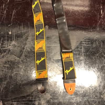 Vintage Fender Monogrammed Strap 1970’s - Brown & Yellow image 3